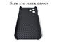Matte Finish Aramid iPhone 12 Case คาร์บอนไฟเบอร์เคสโทรศัพท์ Kevlar Mobile Case